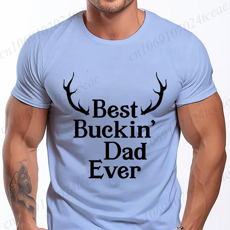 Mens Street T Shirt Best Dad Ever for Amazing Dad Funny Fathers Day Tees Summer Classic Men's T-shirt Street Oversized Clothing