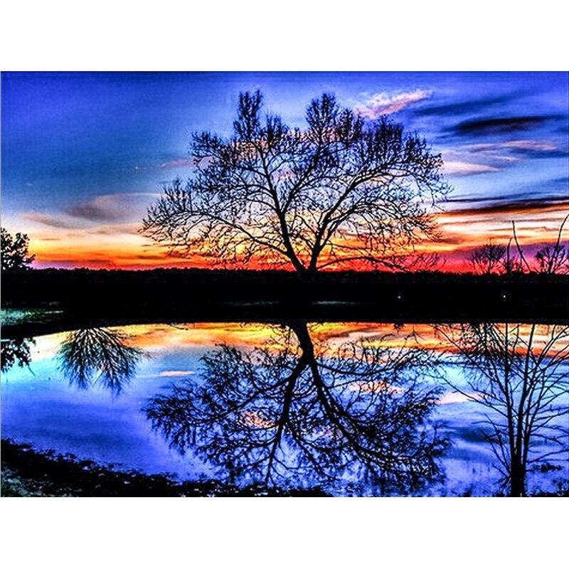 DIY Starry Sky 5D Diamond Painting Full Round Drill  Diamond Embroidery Cross Stitch Kits Mosaic Home Decor Wall Art Decor