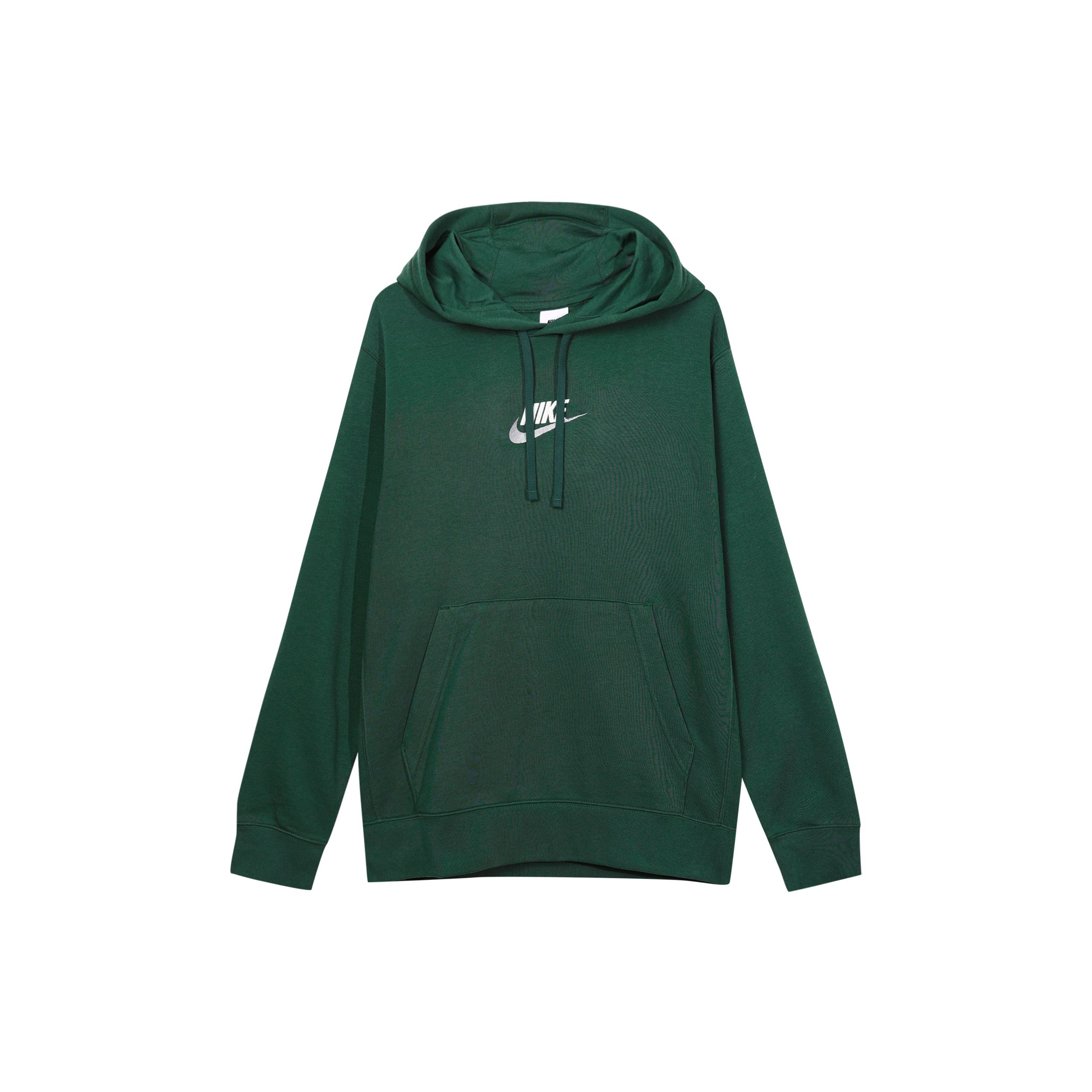 Nike Sportswear Club Fleece Pullover Hoodie Midweight Soft Fleece Comfort Casual Hooded Sweatshirt Men Fir Green FB7789-323 L