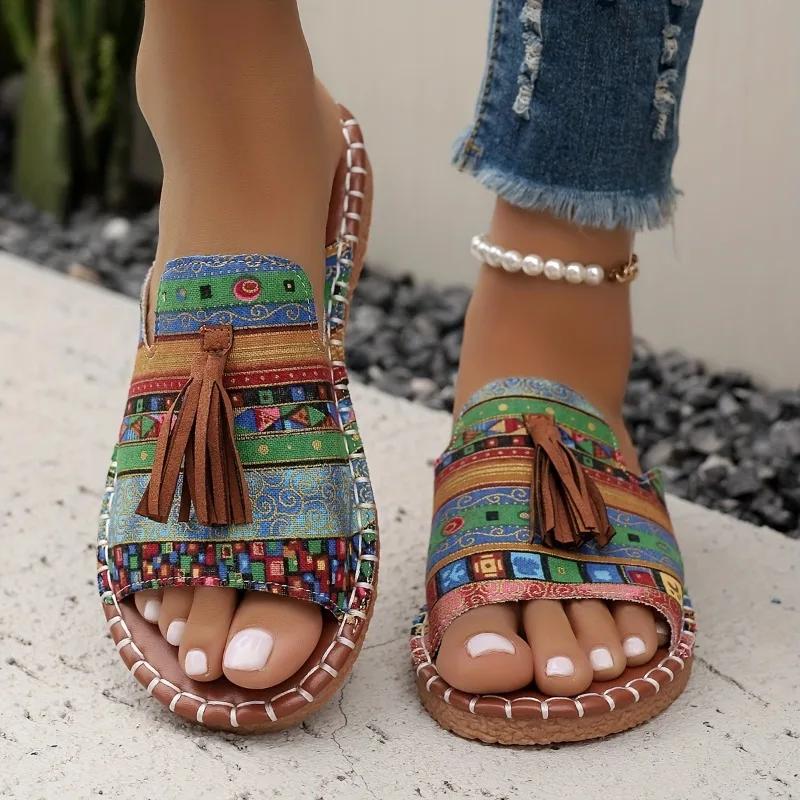 Dames Casual Strand Vakantie Luxe Sandalen 2025 Zomer Nieuwe Mode Outdoor Platte Sandalen Open Teen Sandalen Damesschoenen voor Dames
