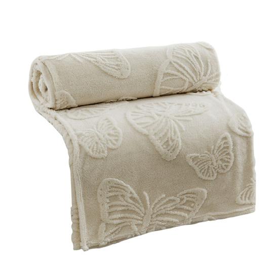 3D Butterfly Baby Blanket Double-Sided Flannel Soft Throw Blanket Fluffy Infant Toddler