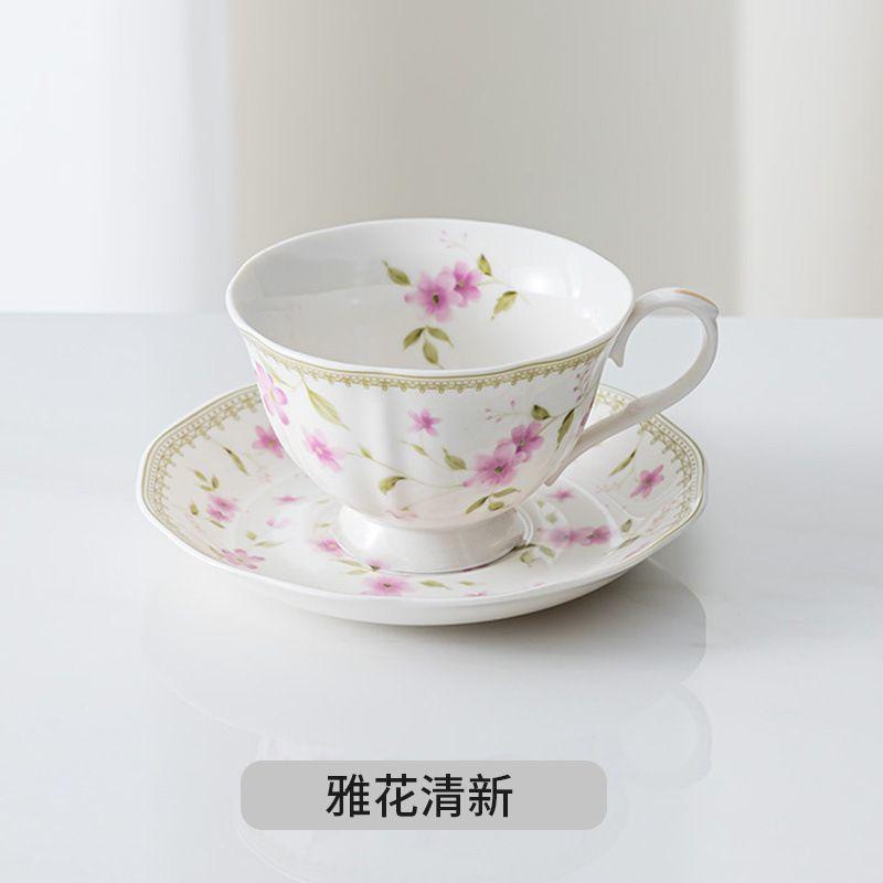 British foreign trade export ceramic coffee  household breakfast afternoon tea set flower tea  good-looking cup set