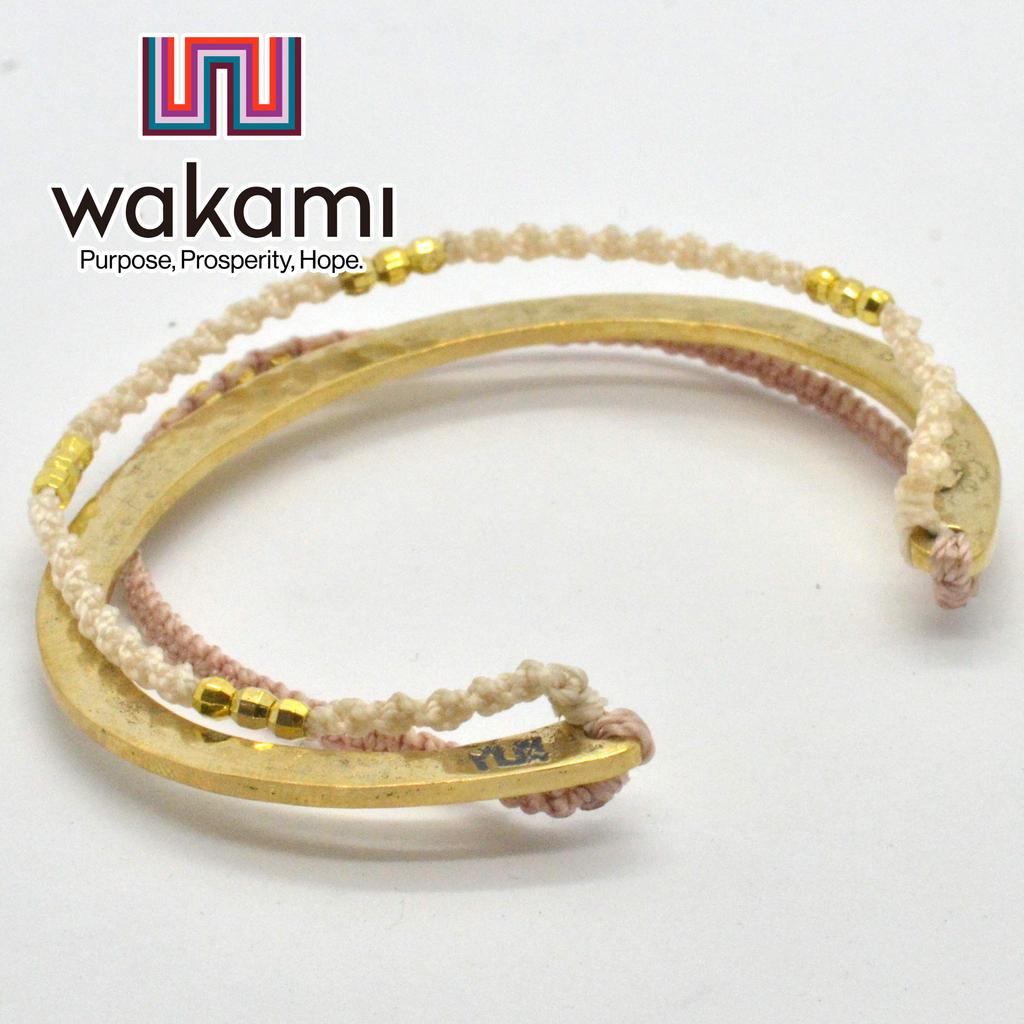 Wakami Bangle Bracelet Silk Strap Mix3 &
