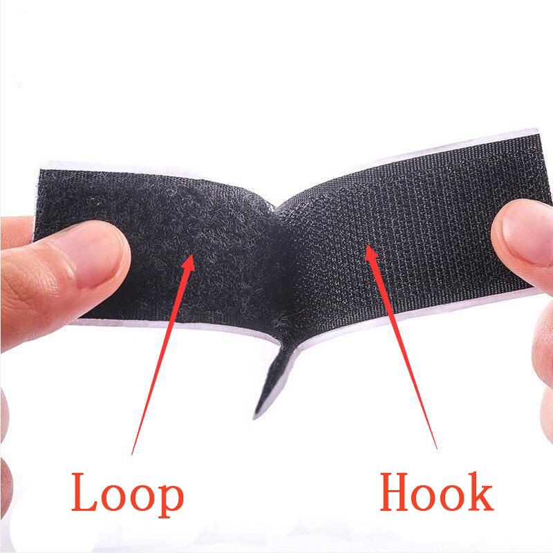 5M 20/25/30/50mm width Magic tap selfadhesive hook and loop fastener nylon sticker disks velcro tape sewing adhesive with glue