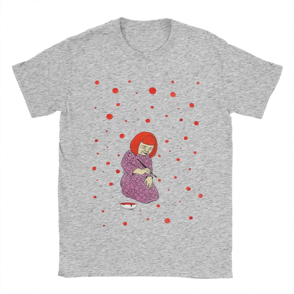 Men Yayoi KKusama T Shirts Cotton Clothing Funny Short Sleeve Crew Neck Tee Shirt Gift Idea TShirts