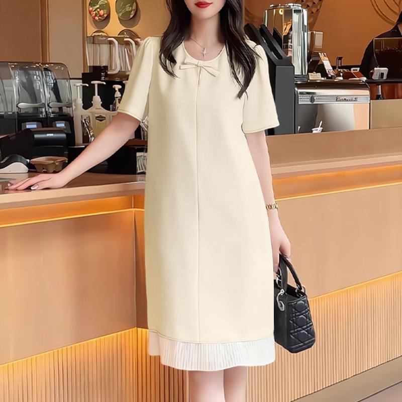 ZANZEA Women Casual Round Neck Summer Short Sleeve Loose Dress