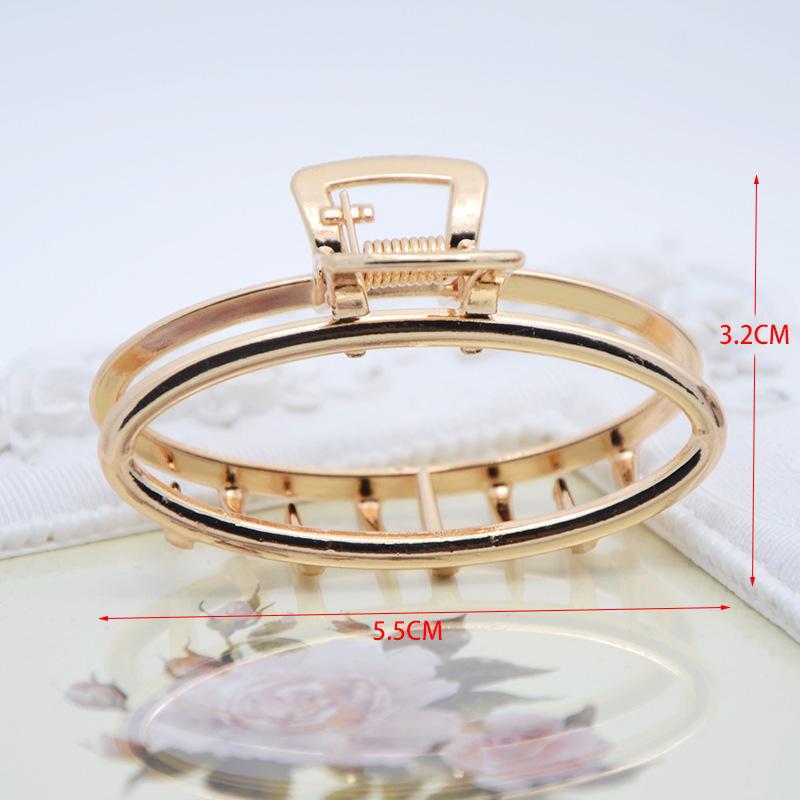 INS Minimalist Metal Claw Hairpin: Small & Medium Retro Hair Clip for European & American Styles, Korean Headwear
