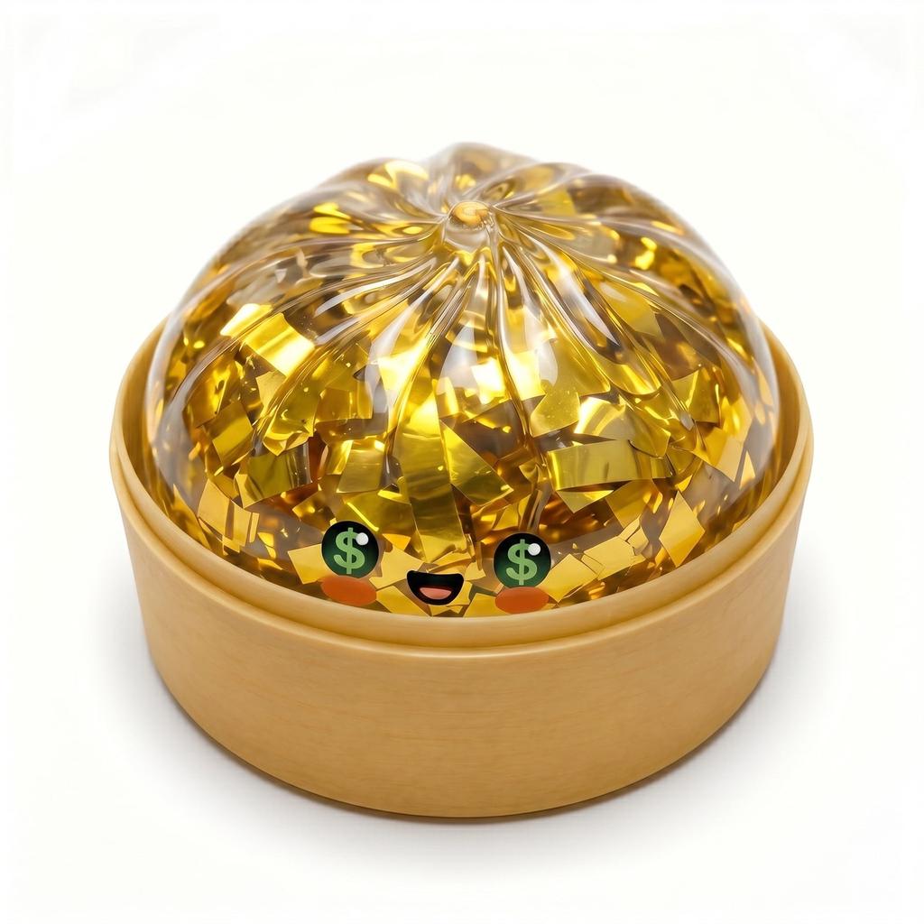 Random Assortment Glitter Dumpling Squishy Golden Edition Soft Squeeze Ball Anti Stress Surprise Party Favor Goodie Bag Stuffer