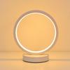 LED Table Lamp Circular Desk Reading Light Dimming for Restaurant Hotel Bar Bedroom Bedside Decoration