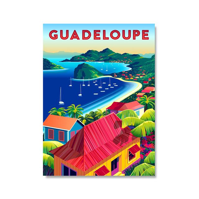 Italy Africa Morocco Travel Vintage Home Decoration Landscape Traditional Beach Poster Vintage