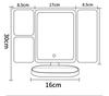 Trifold Makeup Mirror LED Lights Dorm Dressing Mirror Beauty Light Up Your Fill Light with Smart Complementary Smart Vanity Mirrors