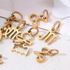 Wholesale 6pcs/lot 12 Constellation Zodiac Charm Pendant Stainless Steel High Quality DIY Jewelry Making Accessories