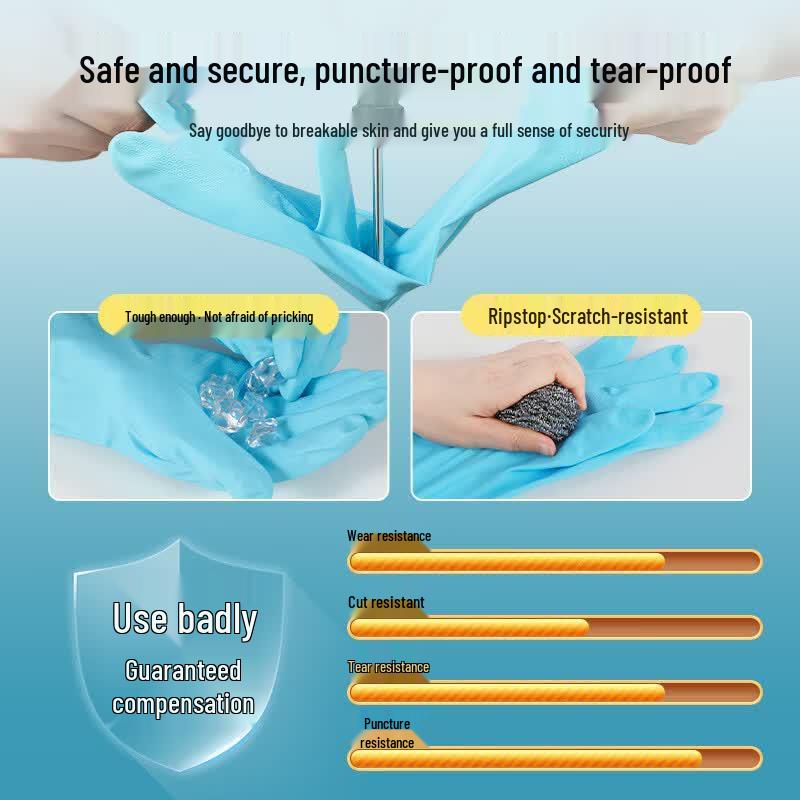 CHAHUA Durable Waterproof PVC Household Cleaning Gloves