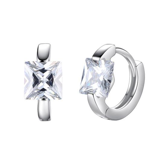 

Женские серьги Huggie с инкрустацией кубическим цирконием, свадебные украшения, подарок