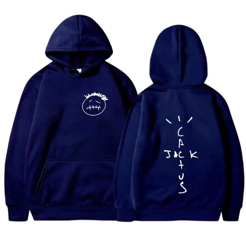 

Rapper Cactus Jack s music album hoodies, men s and women s fashionable hip-hop sportswear, casual Harajuku street tops 3XL