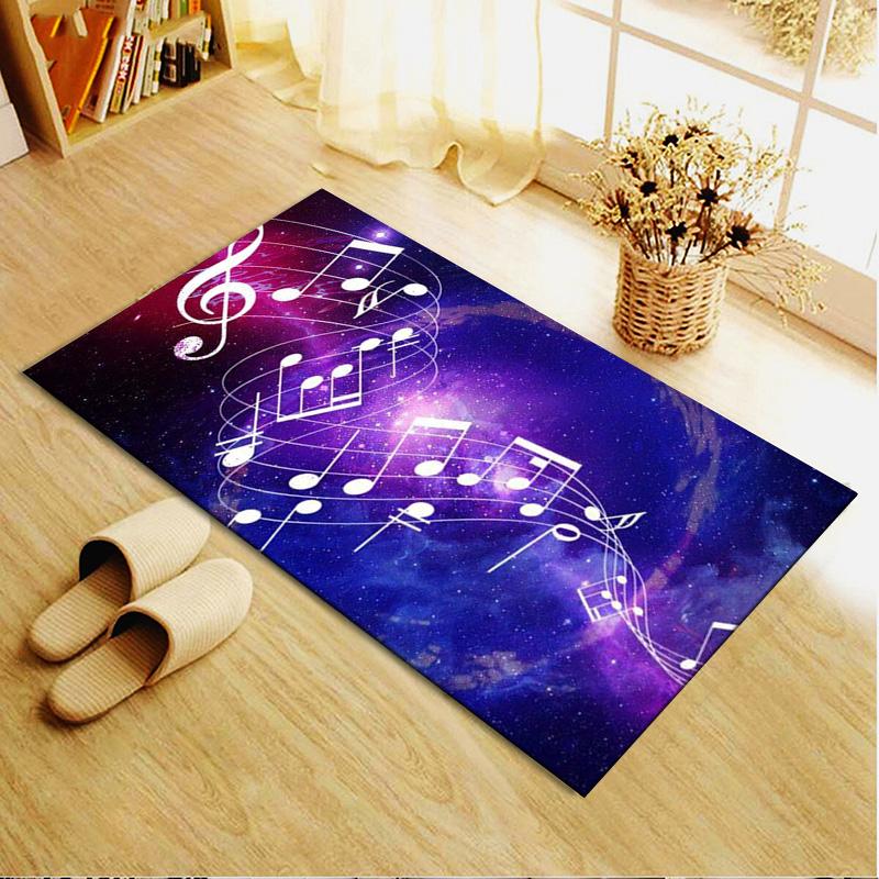 Musik Teppich für Wohnzimmer Schlafzimmer Zuhause Sofadekoration, Kinder Spiel rutschfeste Bodenmatte