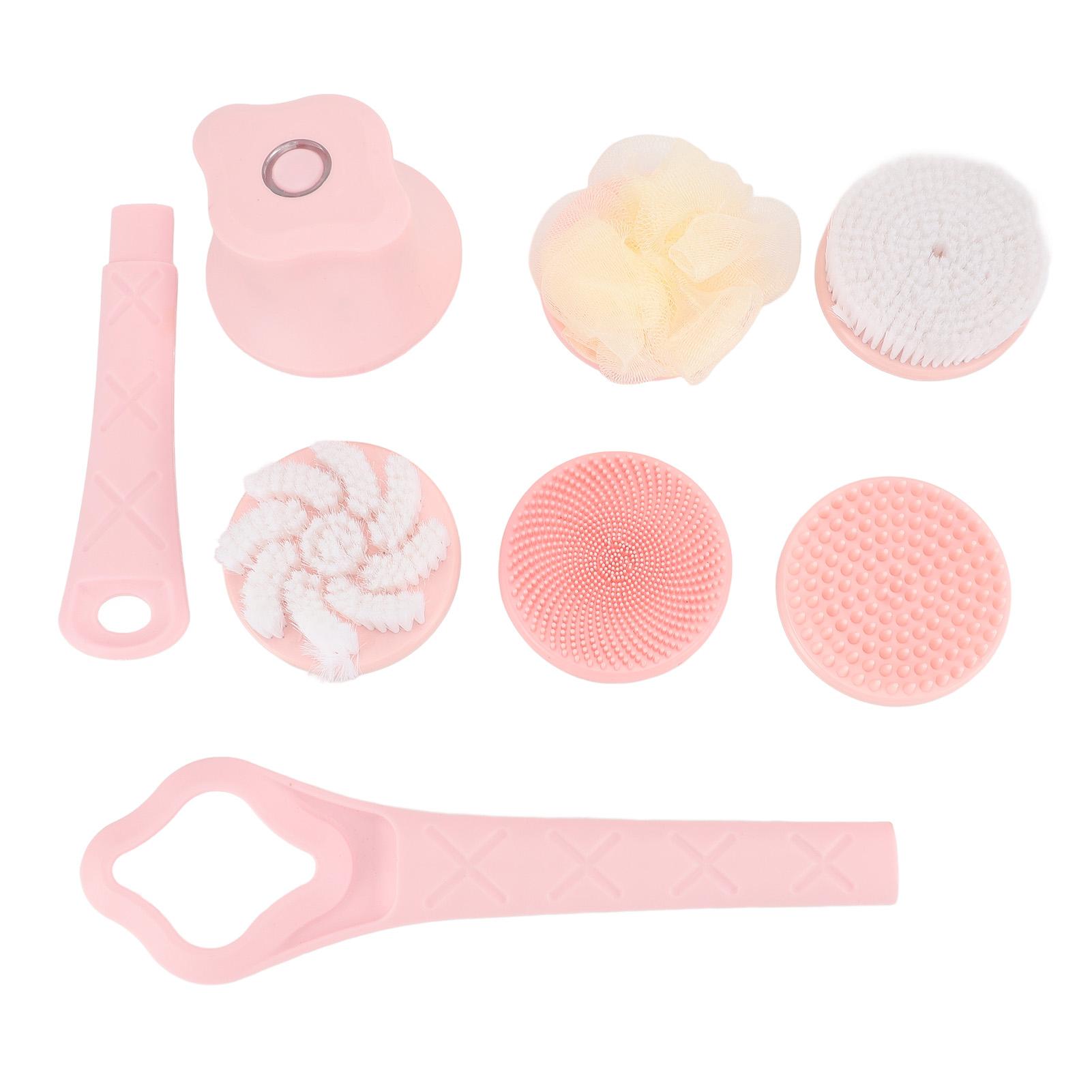 

Электрическая щетка для тела с 5 насадками, длинная ручка, перезаряжаемая электрическая щетка для тела