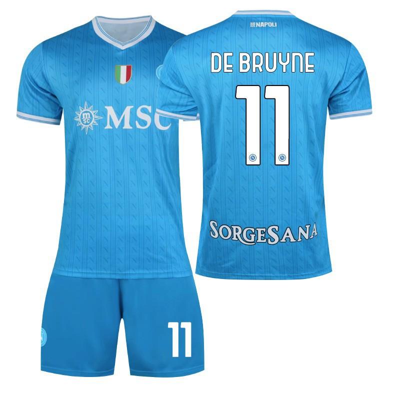 

A2526 Naples Jerseys Home 11 De Braunet Football Uniforms Children s Clothing 19 Hoyren 8 McTominay S