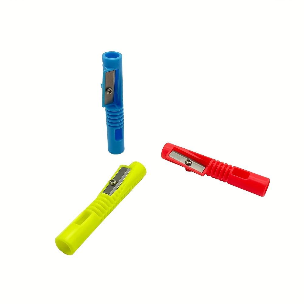 4pcs Multi-Functional Pencil Sharpener Set, Durable Plastic, Manual Operation, No Battery Required, Ideal for Students and Office Stationery