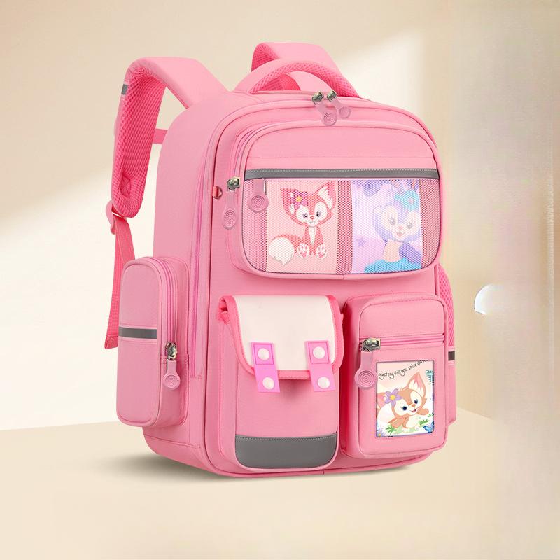 

Primary School Schoolbag, Children s Schoolbag, Student Schoolbag, British Style, Load-reducing, Back-protecting, Water-repellent Double-layer No Giveaway