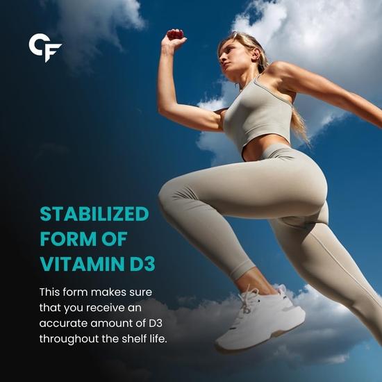 Carbamide Forte Vitamin D3 60000 IU Capsules | Vitamin D3 60k Supplement | Cholecalciferol 60000 IU Vitamin D3 Supplement - 40 Tablets