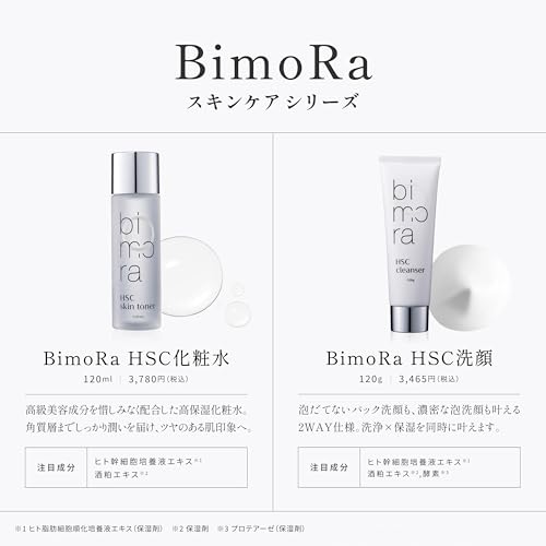 BimoRa Emulsion, Human Stem Cells and Human Ceramides, Anti-Aging Care, Moisturizing, Acne Relief, Sensitive Skin, Dry Skin, Made in Japan, 50ml