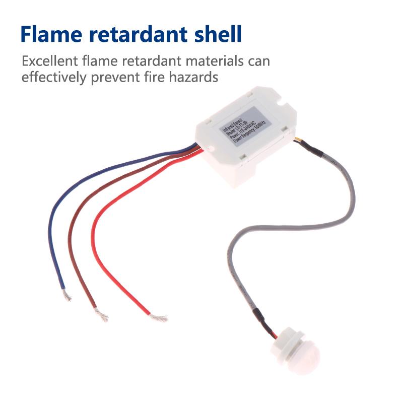 120° Mini Recessed Pir Ceiling Occupancy Motion Sensor Detector Light Switch For Home Hotel