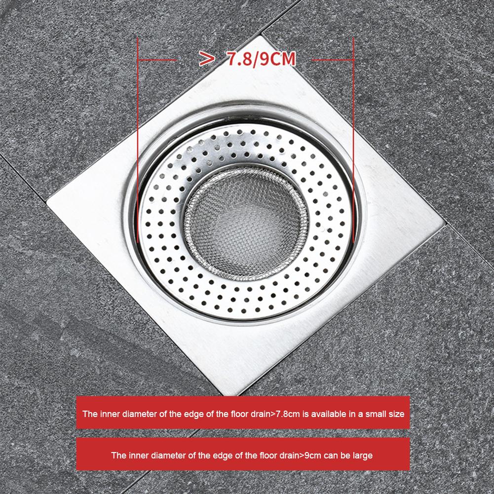 Kitchen Metal Sink Filter Mesh Floor Drain Net Food Slag Stopper Plug Shower Bathtub Hair Catcher Deodorant Drainer Cleaner Tool
