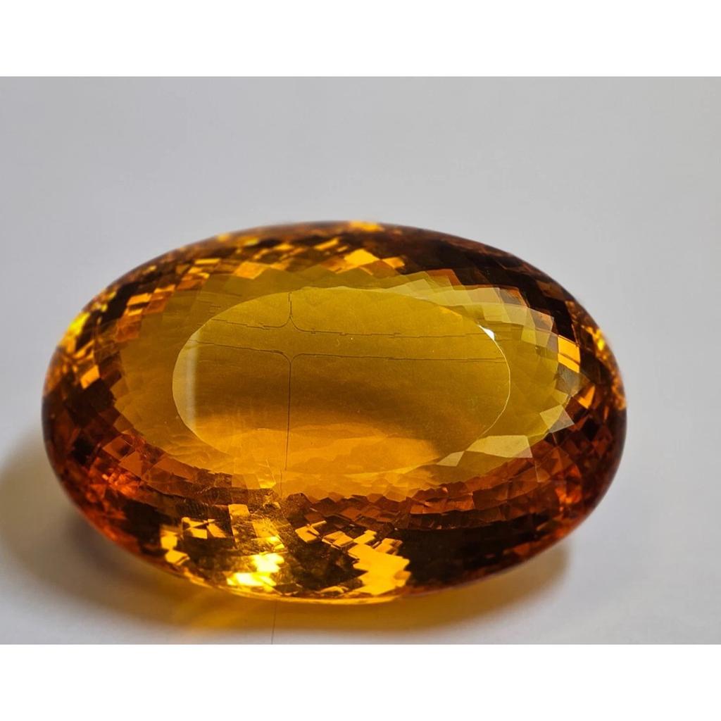 Natural Orange Topaz Oval Cut 899.95 Ct Excellent Certified Loose Gemstone