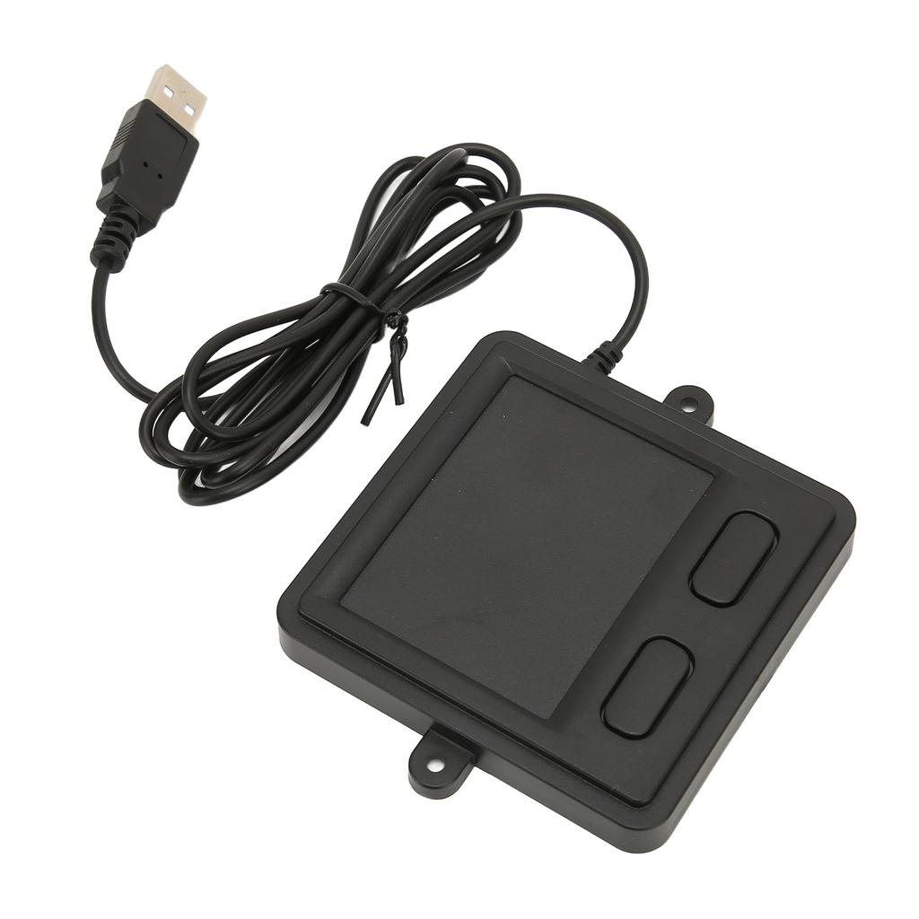 Wired USB Touchpad Multifunctional High Sensitivity 2 Button Design Black Portable Trackpad for Laptop Desktop Home