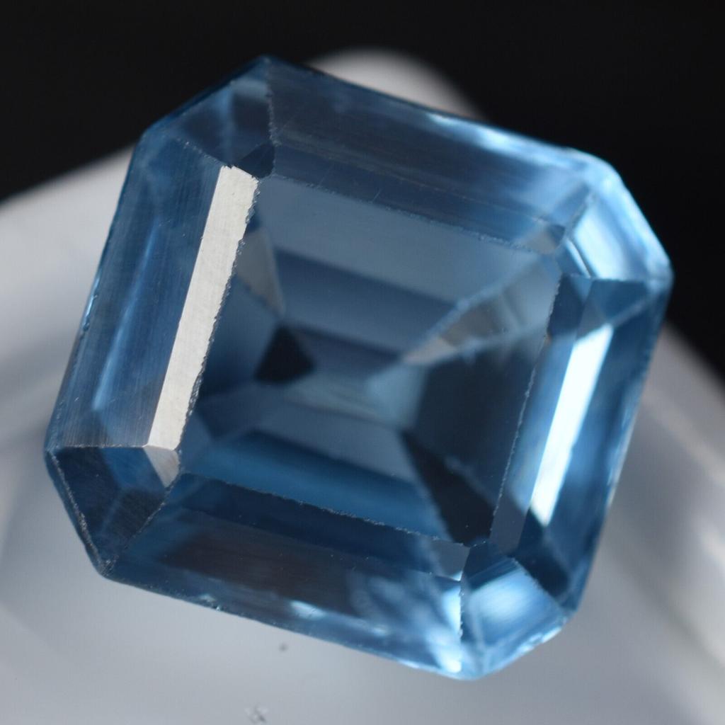 Natural Blue Sapphire Loose Gemstone 9.40 Ct Square Shape Light September Birthday Birthstone