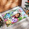 Gaby Dollhouse Printed Crystal Velvet Area Rug, Soft Anti-Slip Water Absorbent Floor Mat for Living Room Bedroom