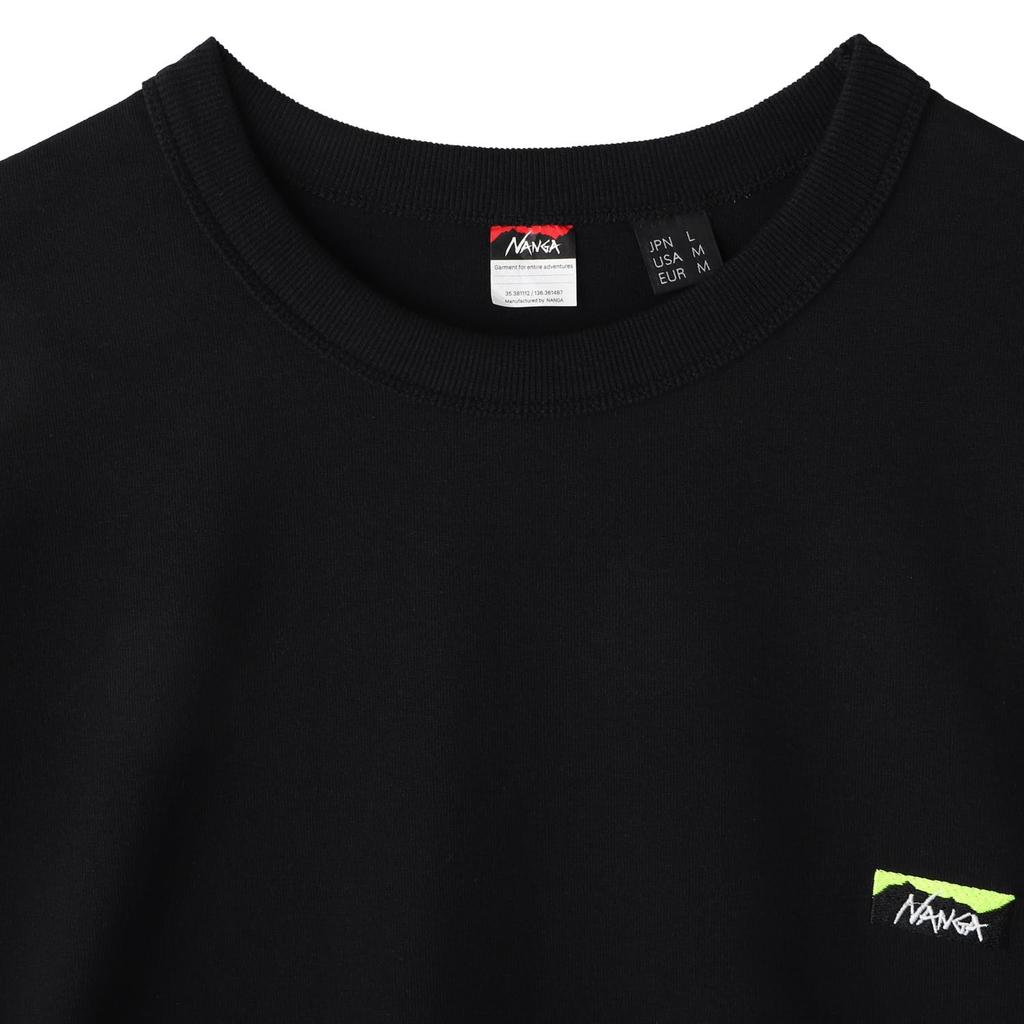 NANGA ECO HYBRID BOX LOGO EMBROIDERY Casual Short Sleeve TEE, Unisex, Spring/Summer Shirt, C2430-1M500Z