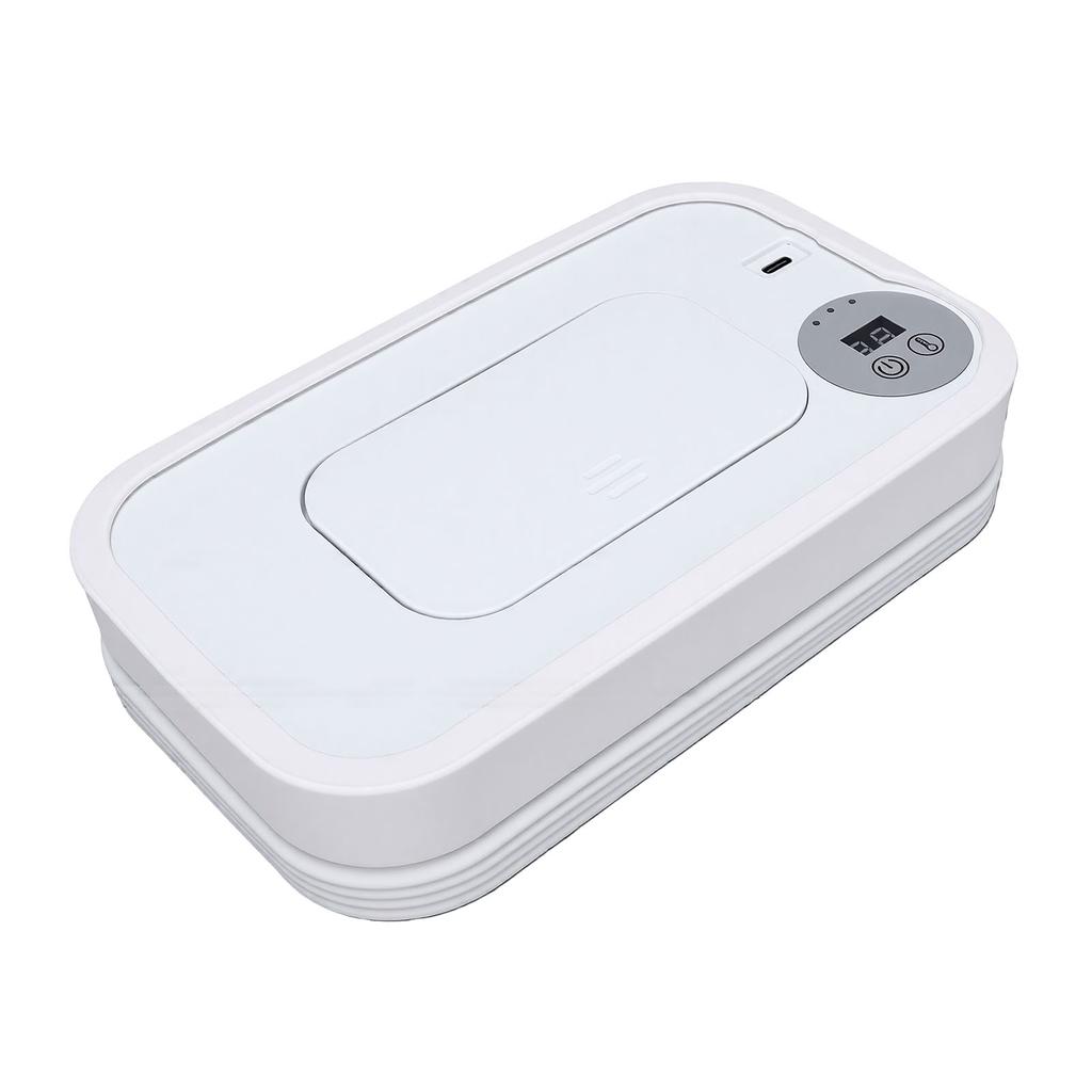 Baby Wipe Warmer Large Capacity Foldable Wipes Dispenser Fast Heating 3 Temperature Adjustment Levels for Home Car