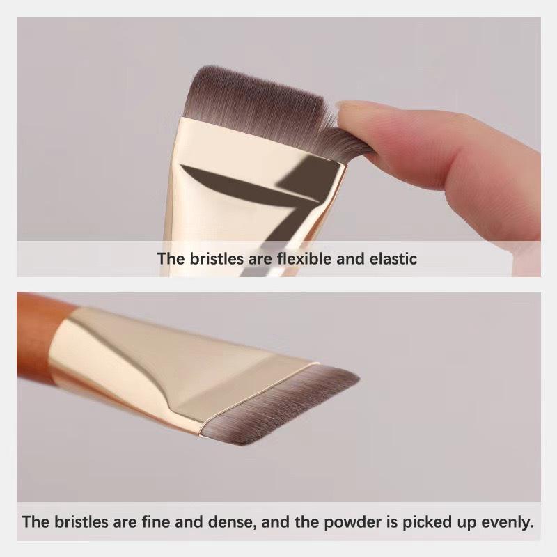 Ultradünner Foundation-Pinsel, leichter und dünner Konturpinsel für das Gesicht, flacher Konturpinsel, zum Verblenden von Foundation-Creme-Make-up-Pinseln