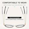Trendy Blue Light Blocking Glasses Stylish Round Square Frame Designer Eyewear For Office Study Night Driving Filter Glasses