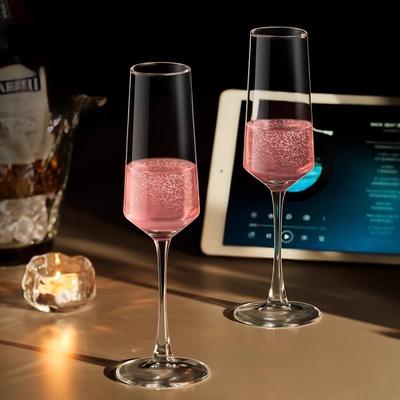 French Vertical Lines Champagne Glasses Home Glass Goblets High-end Red Wine Glasses White Wine Glasses Cocktail Glasses