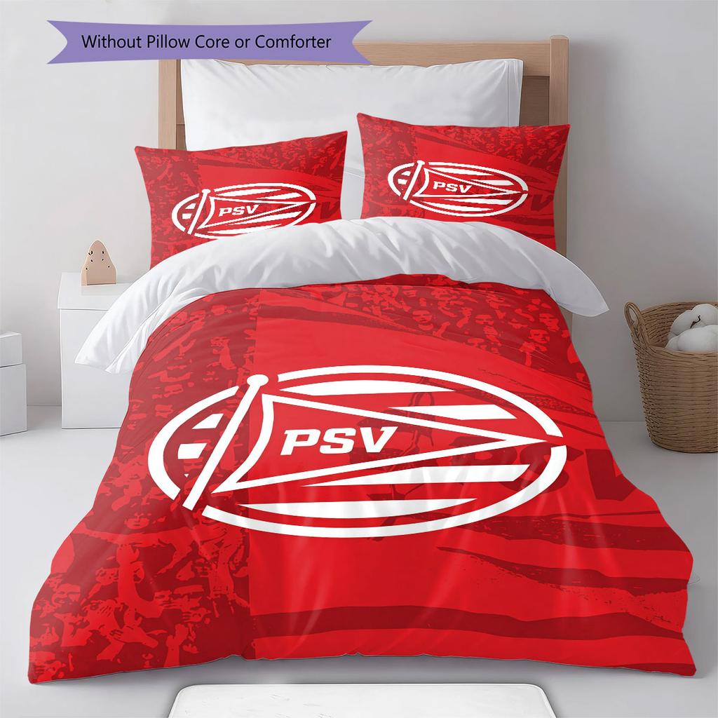 PSV logo Pattern Bedding Home Decoration Birthday Gift ( 1 duvet cover + 2 pillowcase, without core),fan merchandise.
