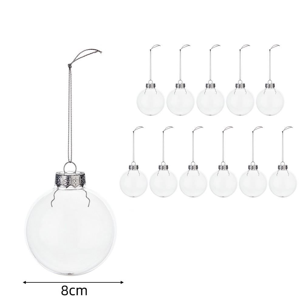 DIY Christmas Ornaments Fillable Acrylic Balls Cohesive Event Decor