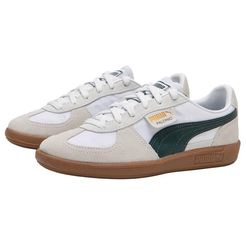 Puma Palermo Unisex White Green Sneakers 399341-05