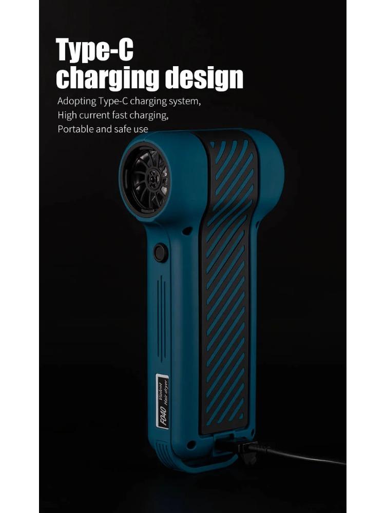 Mini Camping Outdoor Handheld Fan Blow And Suction Integrated Turbo Fan Violent Turbo Fan Portable for Camping And Hiking