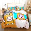 Lankybox Foxy Boxy Bedding Sets Single Twin Full Queen King Size Bed Linen Kids Girls Bedroom Decor Cartoon Duvet Cover Set Gift