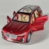 1/32 BMW X7 Off Road SUV Alloy Metal Diecast Model Car Home Trendy Toy Decorations Micro Vehicles Pull Back with Light Birthday