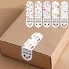 100-Pack Cute Thank You Sticker Labels - Floral Pattern for Gift Boxes and Packaging