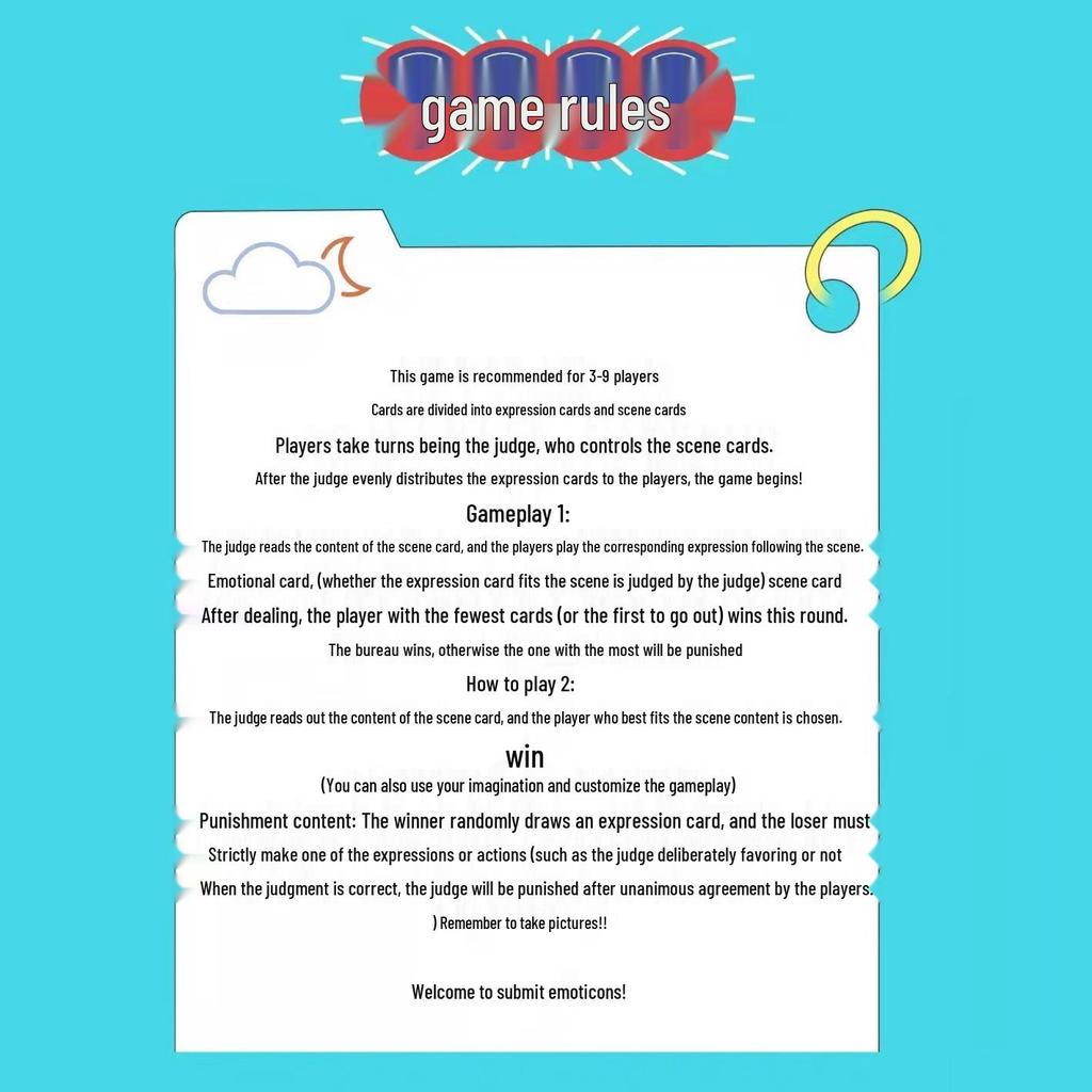 3 Sets of Emoji Playing Cards: Card Game & Battle Table Game with 0.01 Free Shipping