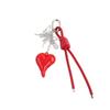 Butterfly Heart Shaped Bag Pendant Anti-Lost Braided Rope Key Chain  Jewelry Accessories