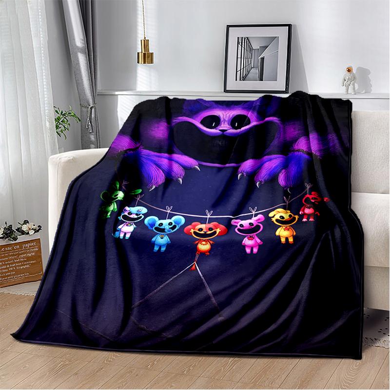 Cartoon S-Smiling C-Critters Catnap Craftycorn Soft Plush Blanket,Flannel Throw Blanket for Living Room Bedroom Bed Sofa Cover