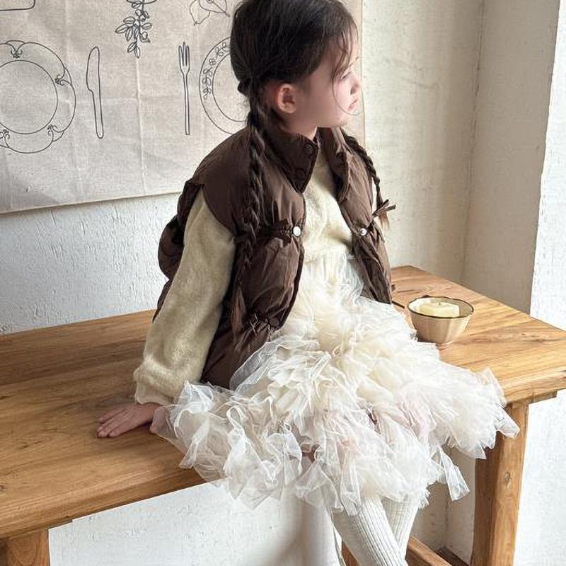 Baby Girls Vests Autumn Winter Korean Children's Down Waist Coats Winter Baby Warm Thick Vest