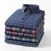 Vintage Herren Flanellhemden mit Tasche Langarm Gebürstetes Hemd für Herren Warm Lässig Weiche Baumwolle 100% Knopfleiste Kariertes Hemd