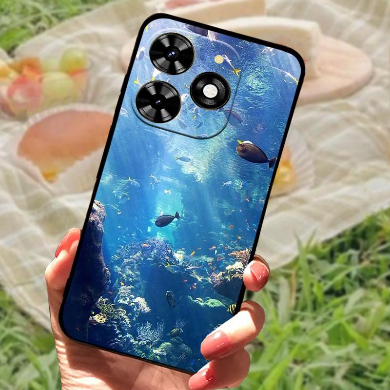 For Tecno Spark 20 20C Case Cover Silicone Soft Marble Black Bumper Funda Coque for Tecno Spark 20 Pro Protective Shells Spark20